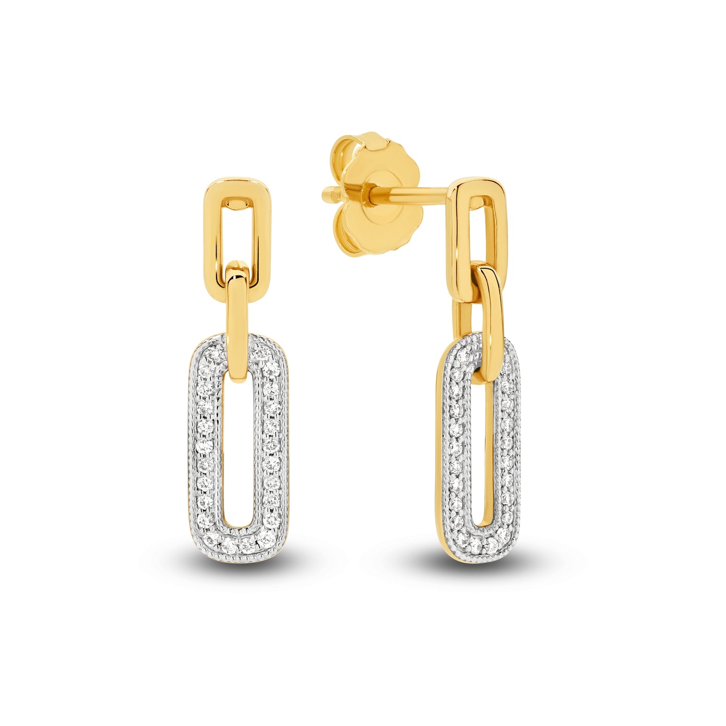 Drop Earrings 0.14ct - 9ct & 18ct Yellow Gold