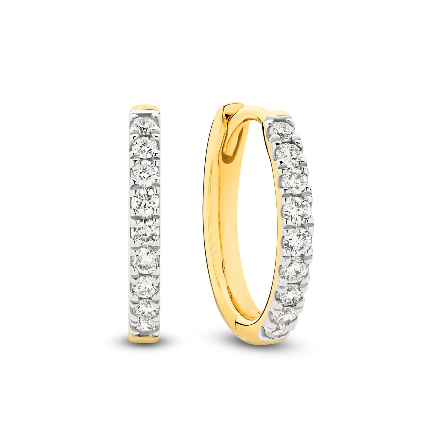 Hoop Earrings 0.3ct - 9ct & 18ct Yellow Gold