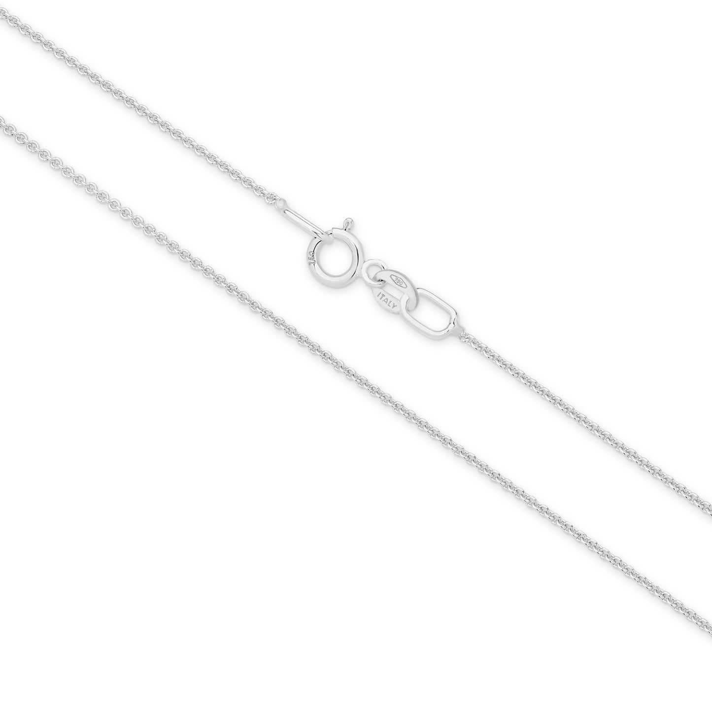 Cable Chain 0.90mm - 9ct & 18ct White Gold