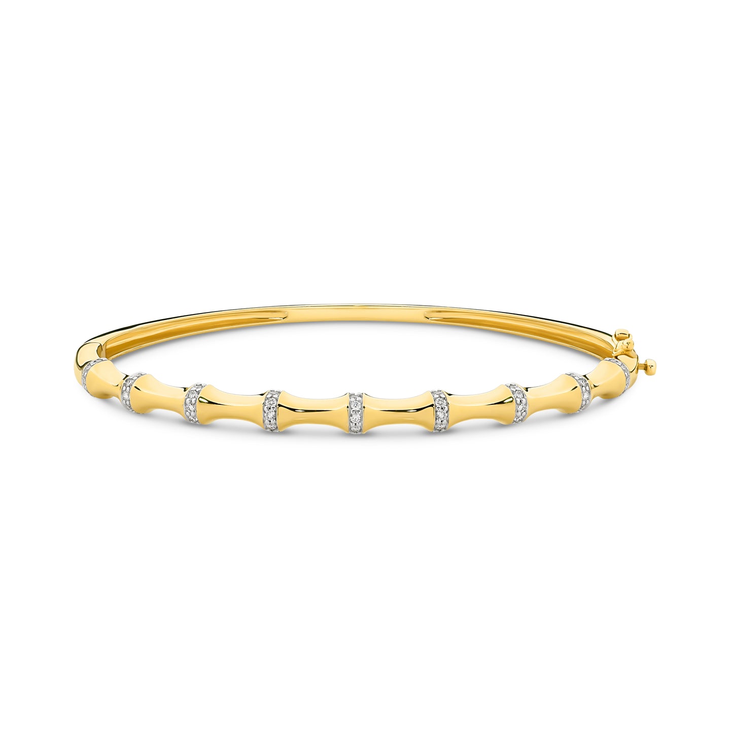 Diamond Bangle 0.34ct - 9ct & 18ct Yellow Gold